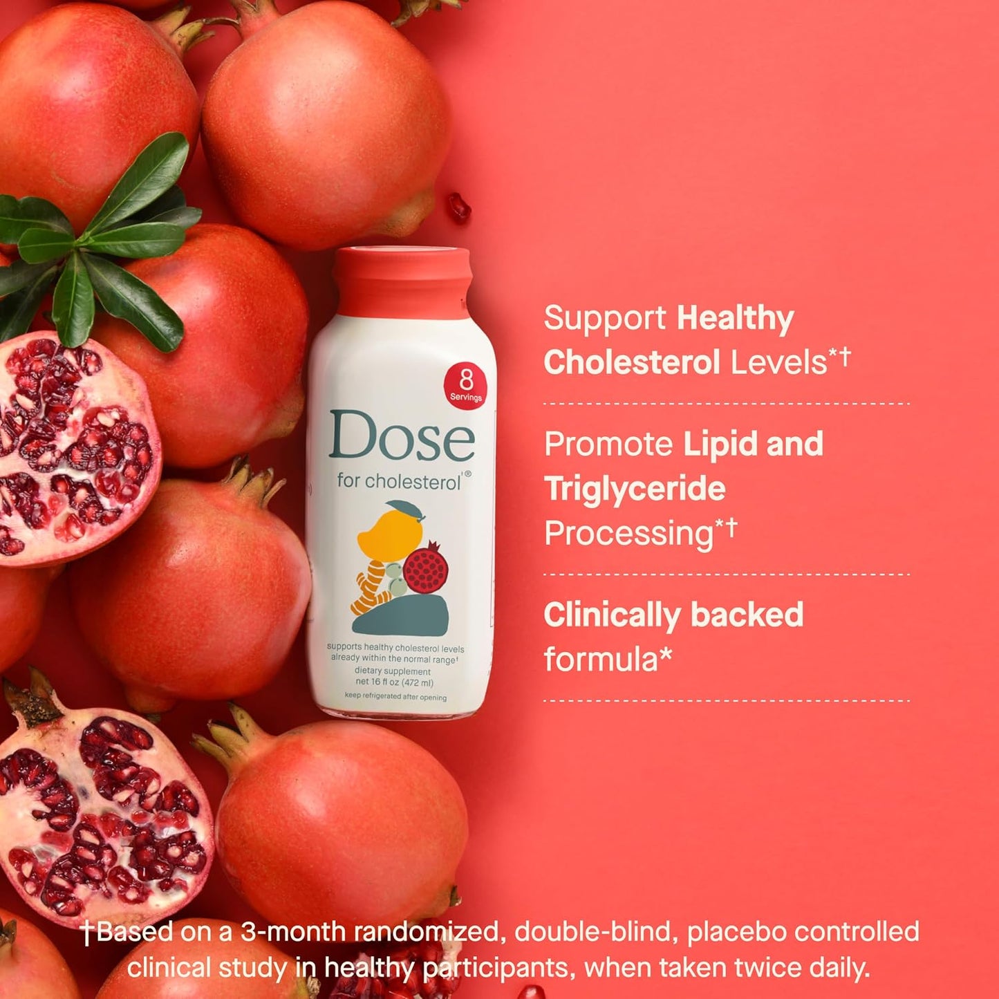 DOSE Cholesterol Cardiovascular Support Liquid Supplement 16oz Bottle
