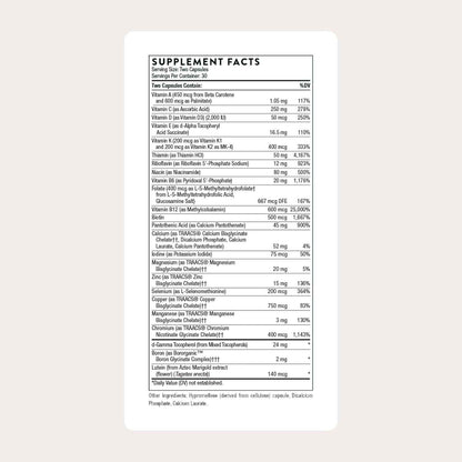 THORNE Basic Nutrients 2/Day Multivitamin Optimal Bioavailability