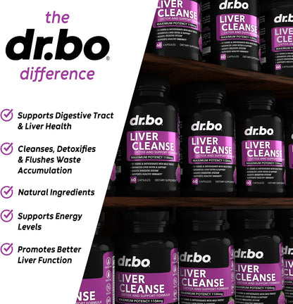 DR. BO Milk Thistle Liver Cleanse Detox Support Capsules
