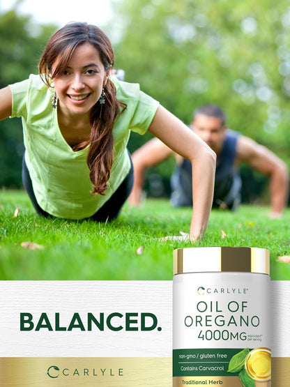 Carlyle Oregano Oil Carvacrol Herbal Health Support Softgels