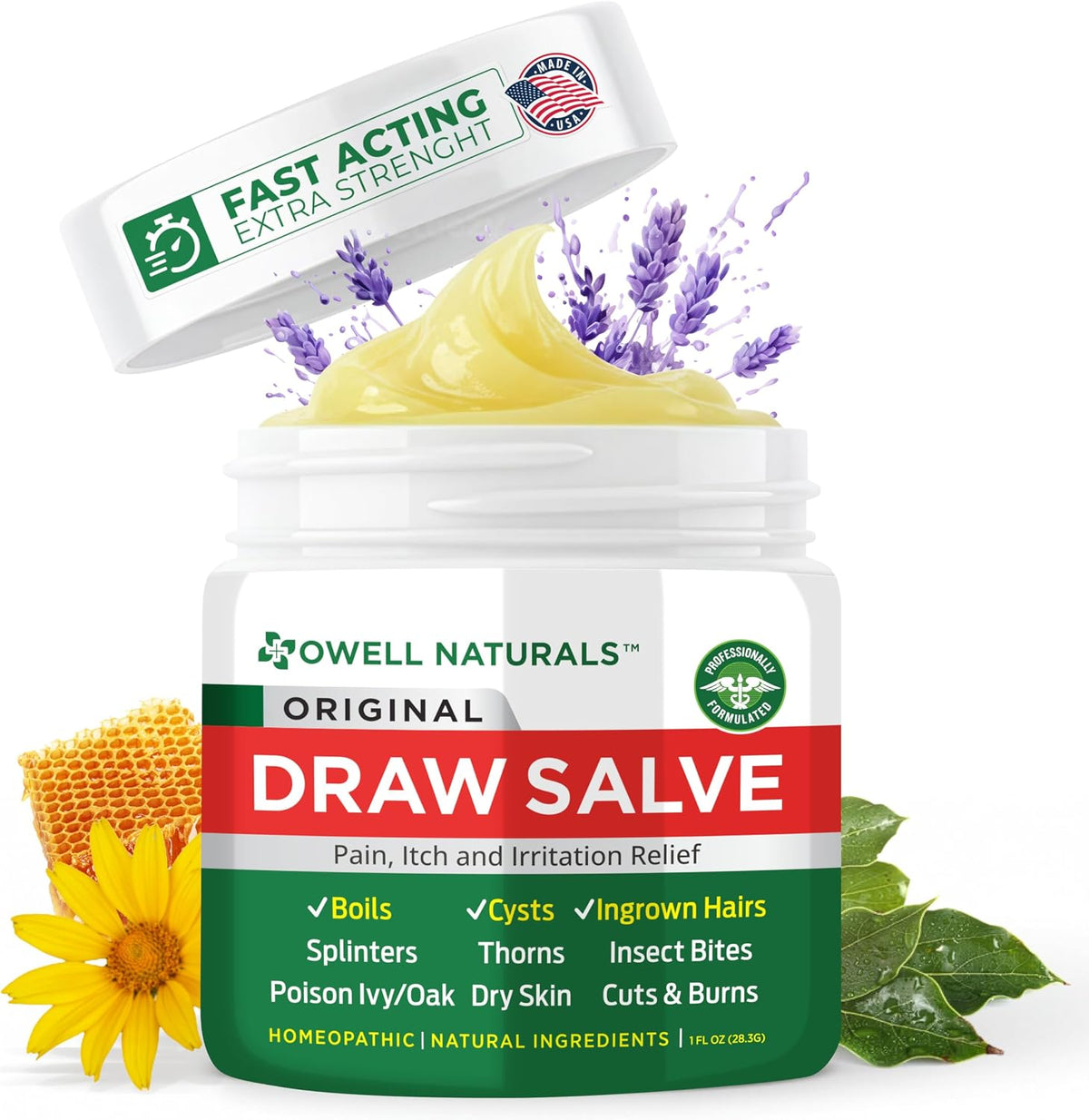 Owell Naturals Drawing Salve Relief Ointment