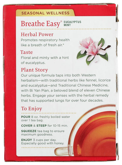 Traditional Medicinals Breathe Easy Respiratory Support Herbal Tea Bags