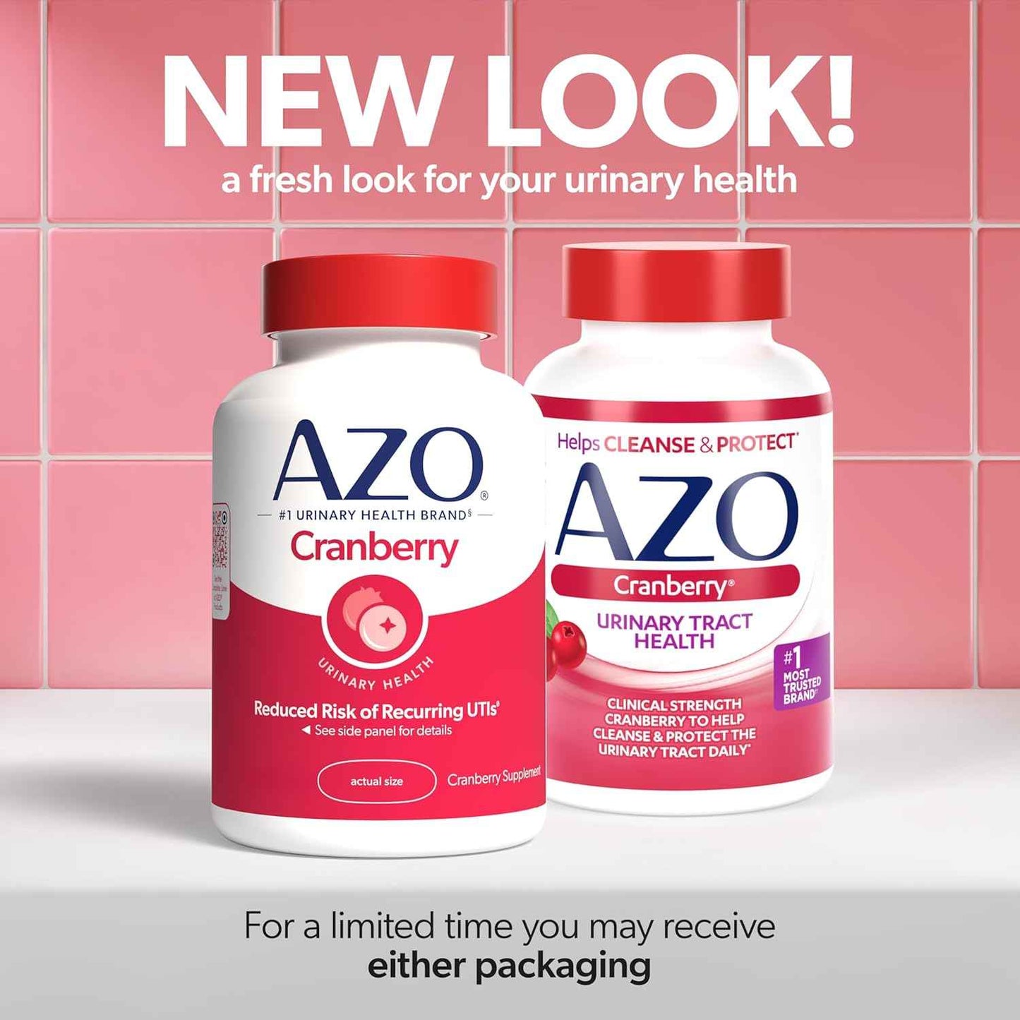 AZO Cranberry Supplement Dietary Softgels Sugar Free Non-GMO 100 Count