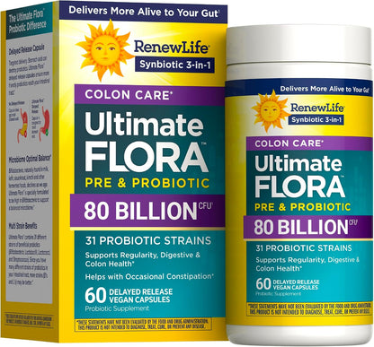 Renew Life Extra Care Probiotic Digestive Support Capsules
