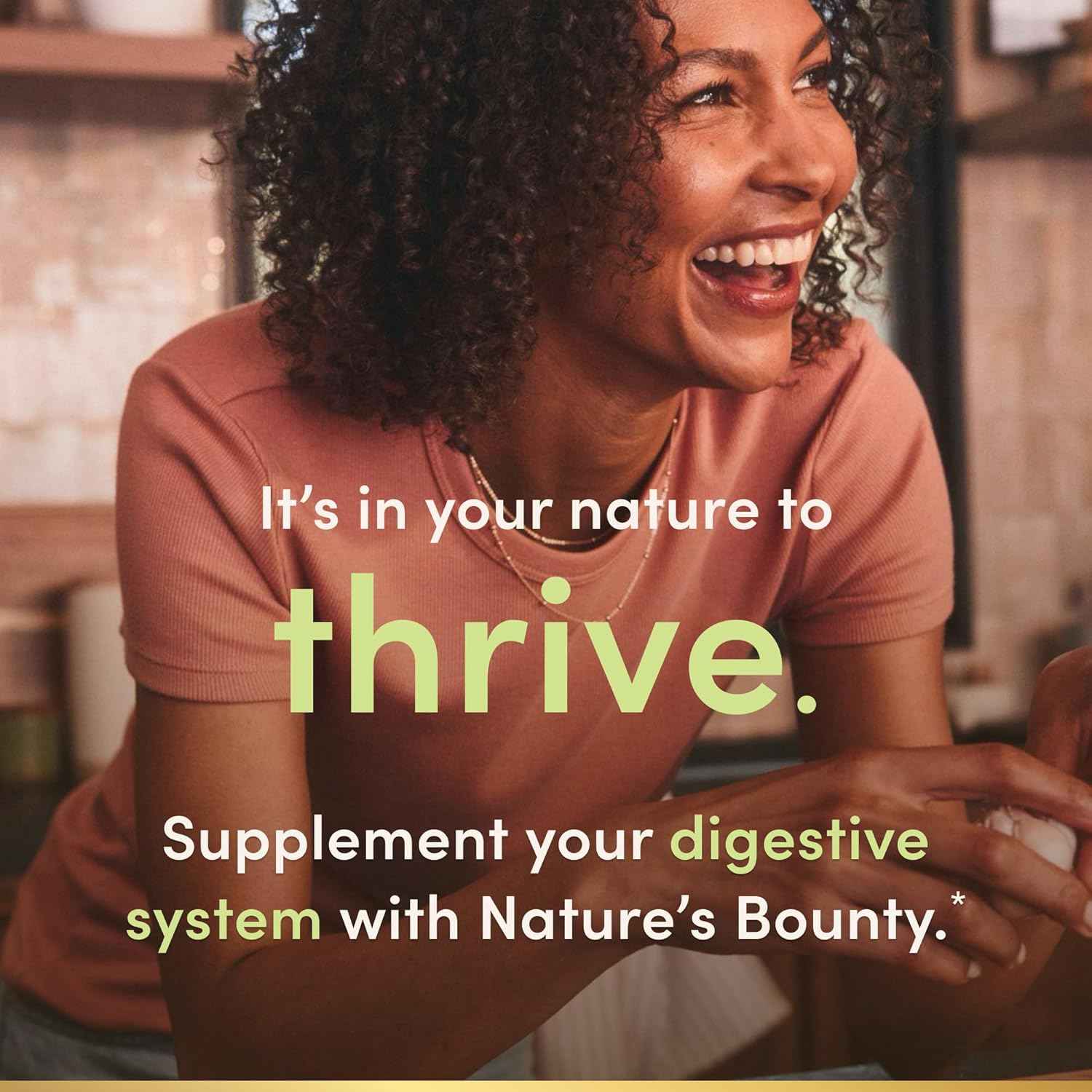 Nature's Bounty Lactobacillus Acidophilus Probiotic Supplement 100 Million Organisms
