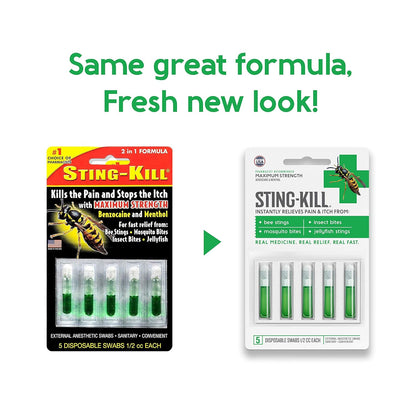 Sting-Kill First Aid Anesthetic Swabs 10 Count