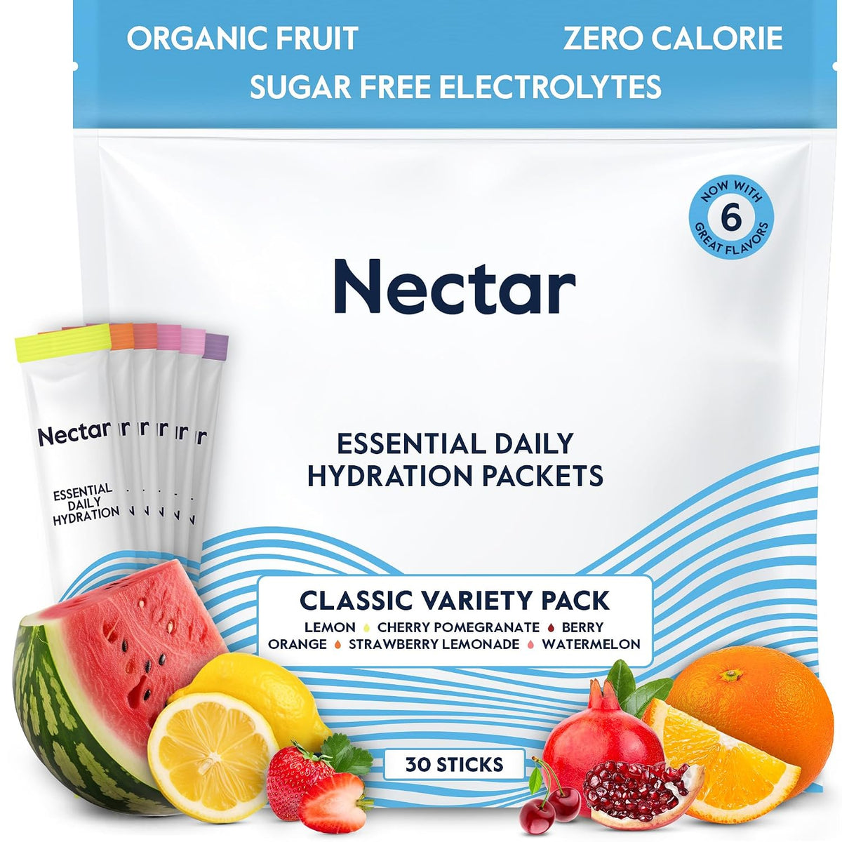Nectar Daily Hydration Electrolytes Powder 30 Count