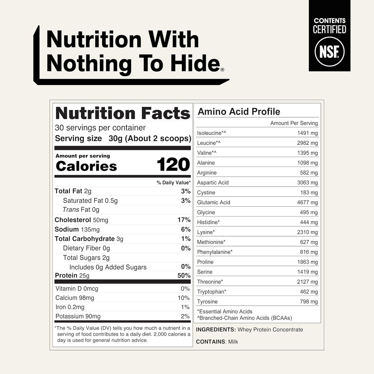 NAKED Nutrition Grass Fed Whey Protein Powder 2 lb