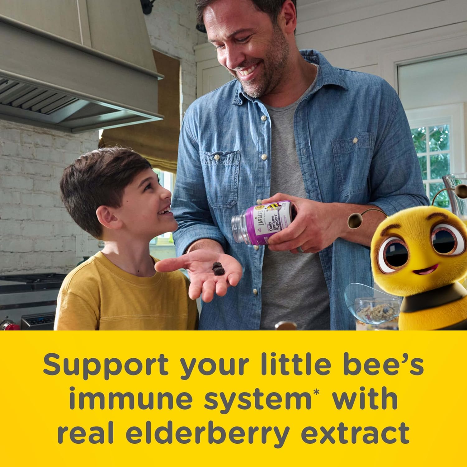 Zarbee's Kids Elderberry Immune Support Gummy Supplement