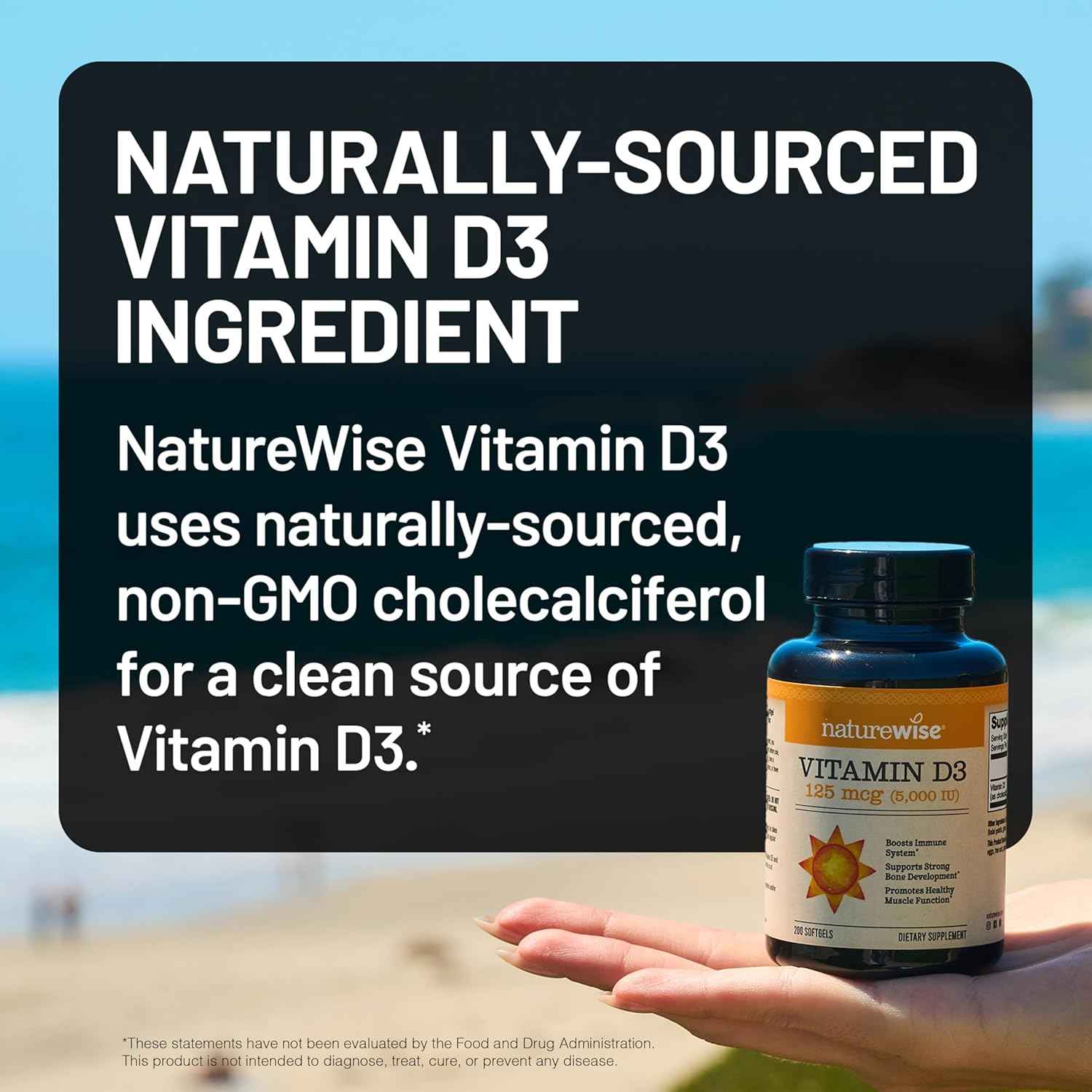 NatureWise Vitamin D3 5000iu (125 mcg) 360 Count Mini Softgel