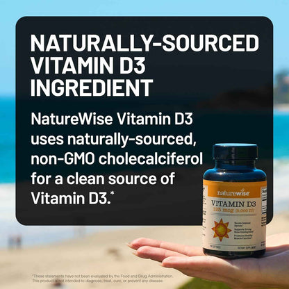 NatureWise Vitamin D3 5000iu (125 mcg) 360 Count Mini Softgel