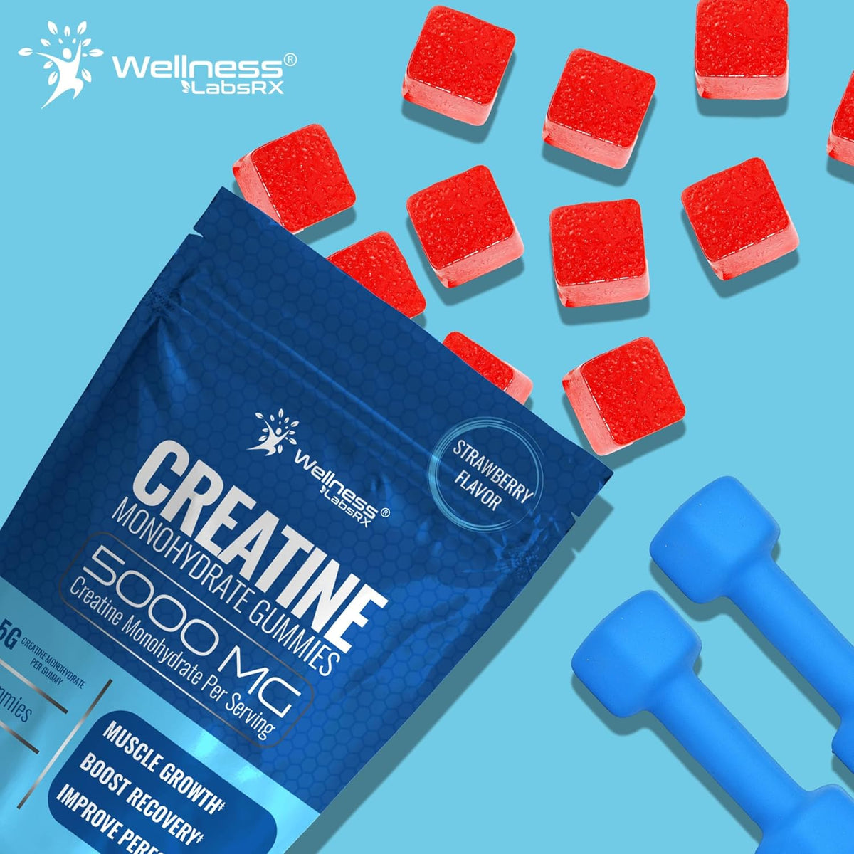 Creatine Monohydrate Gummies 30 Servings