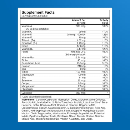 One A Day Men's Multivitamin with Vitamin D, Zinc, Folic Acid, 200 Count
