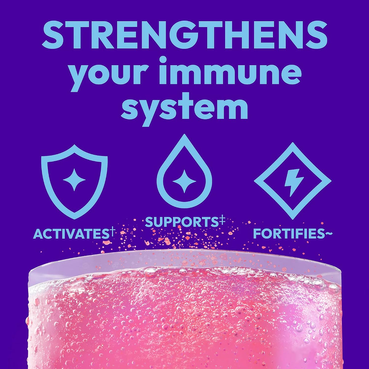 Emergen-C Immune+ Triple Action Immune Support Dietary Supplement Powder Packets