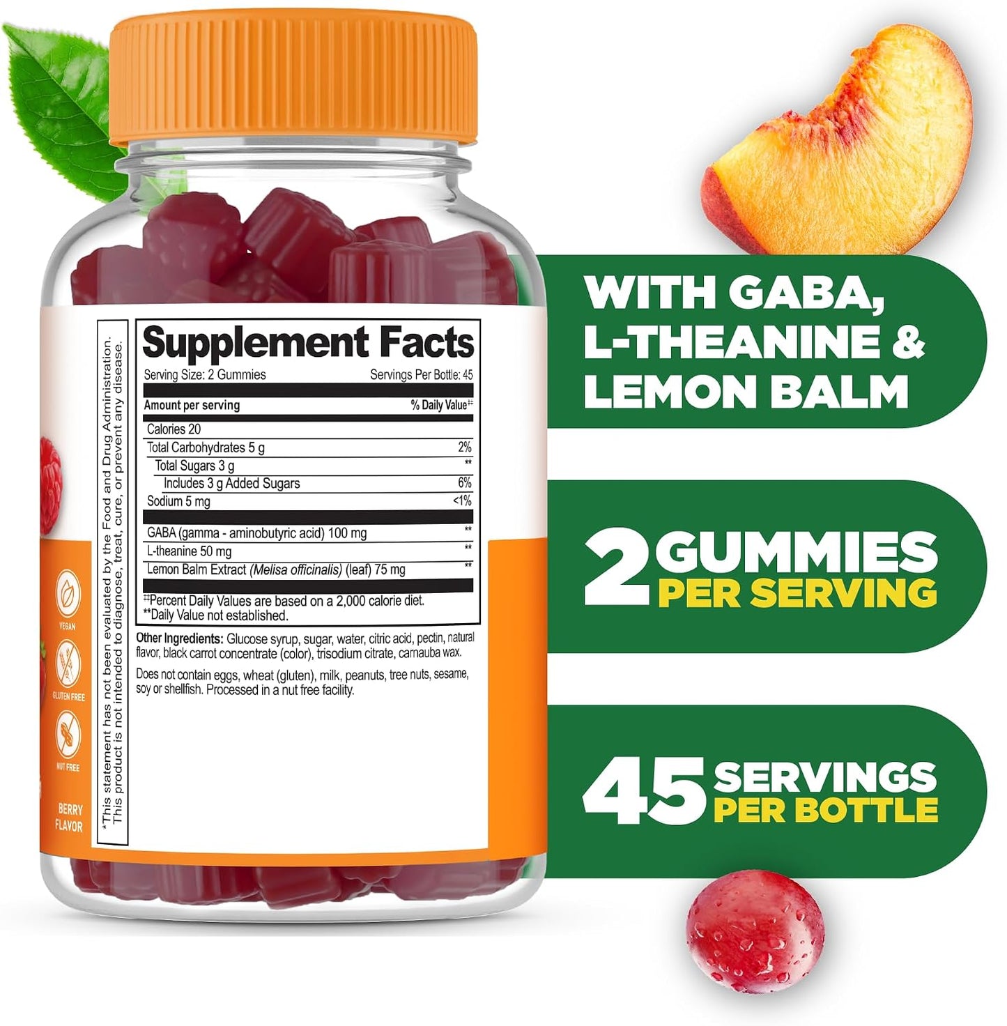 Lifeable Stress Aid Teens Mood Support Berry Gummies 90 Count