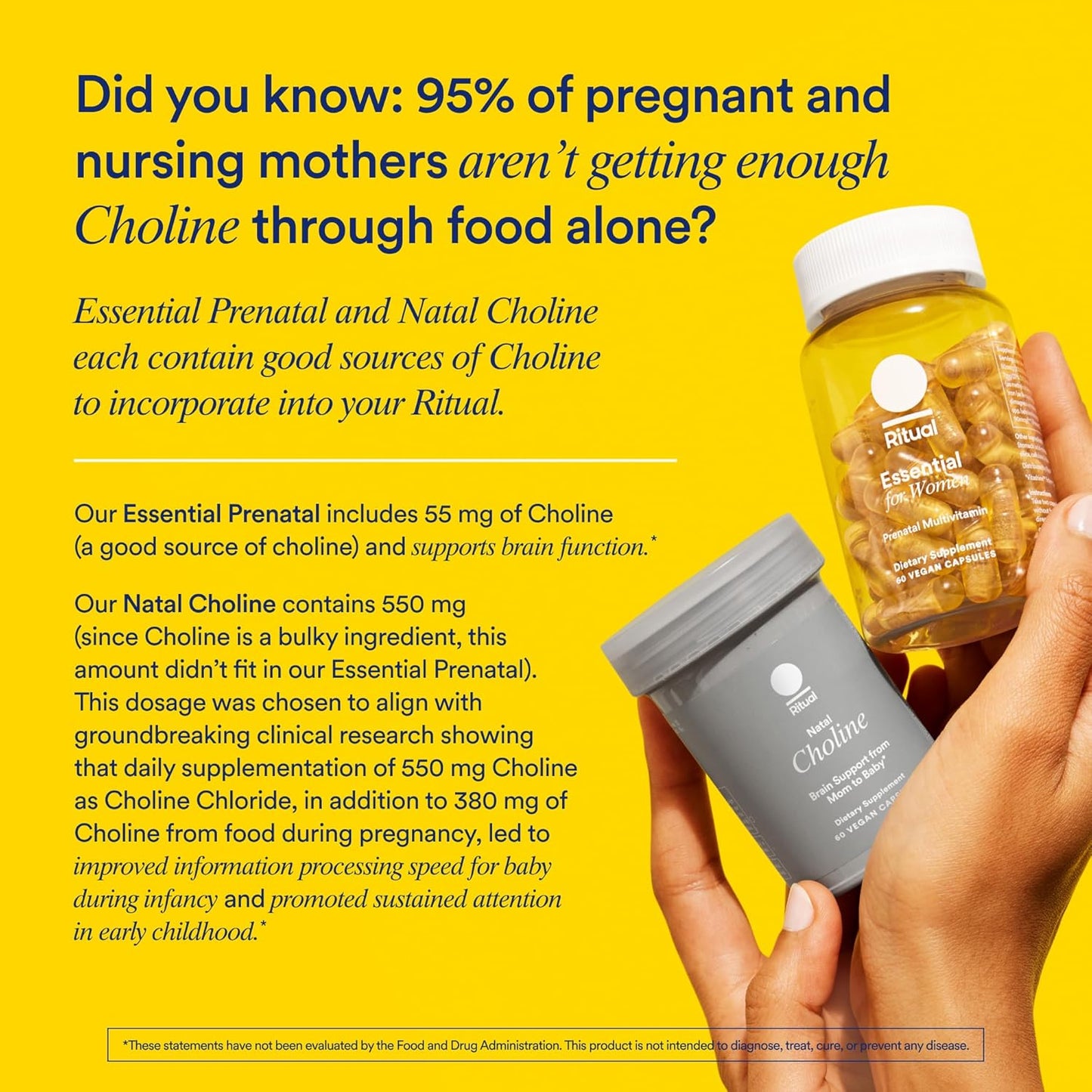 Ritual Prenatal Multivitamin With Omega-3 DHA Citrus 60 Capsules