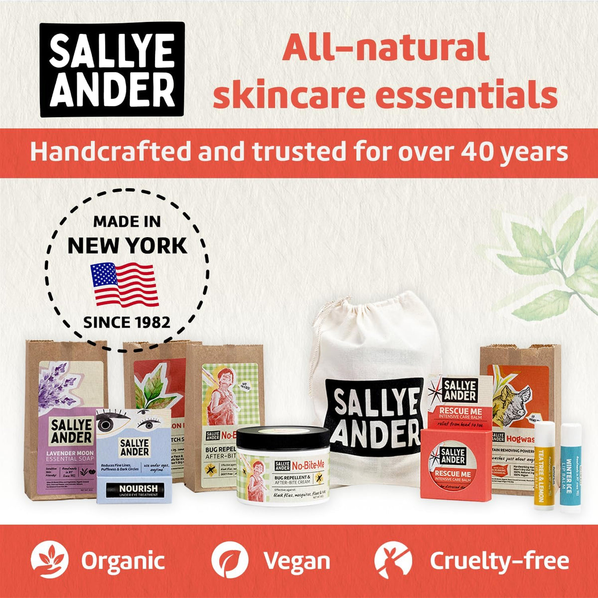 SALLYEANDER No-Bite-Me Natural Bug & Insect Repellent Lotion