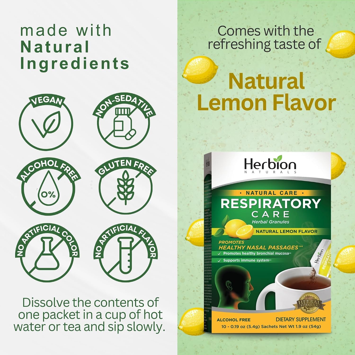 HERBION Naturals Respiratory Care Herbal Support Granules