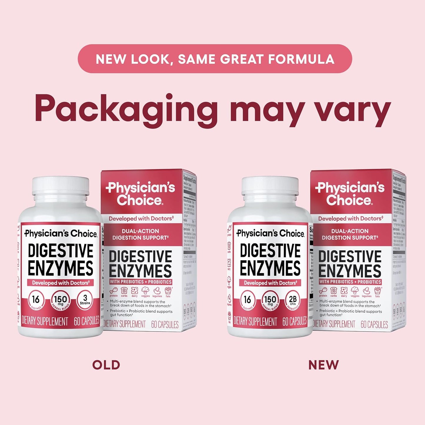 Physician's CHOICE Digestive Enzymes for Bloating & Digestion 16 Enzyme