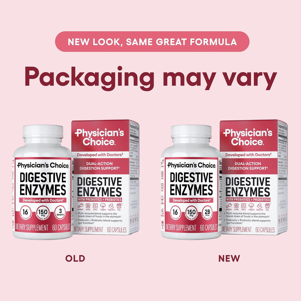 Physician's CHOICE Digestive Enzymes for Bloating & Digestion 16 Enzyme