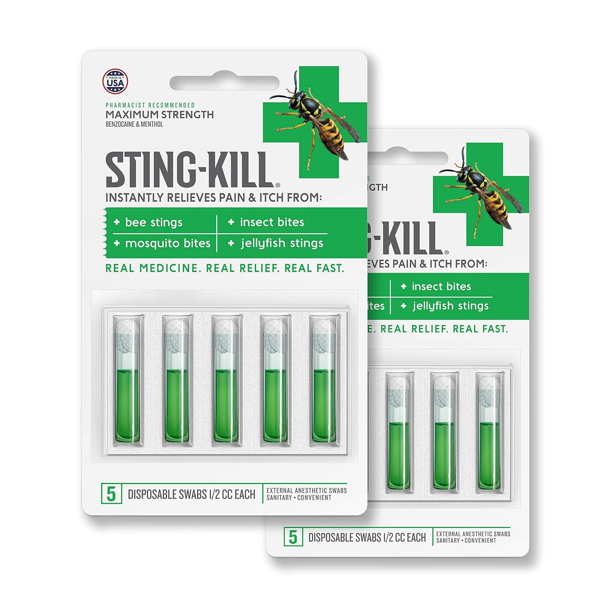 Sting-Kill First Aid Anesthetic Swabs 10 Count