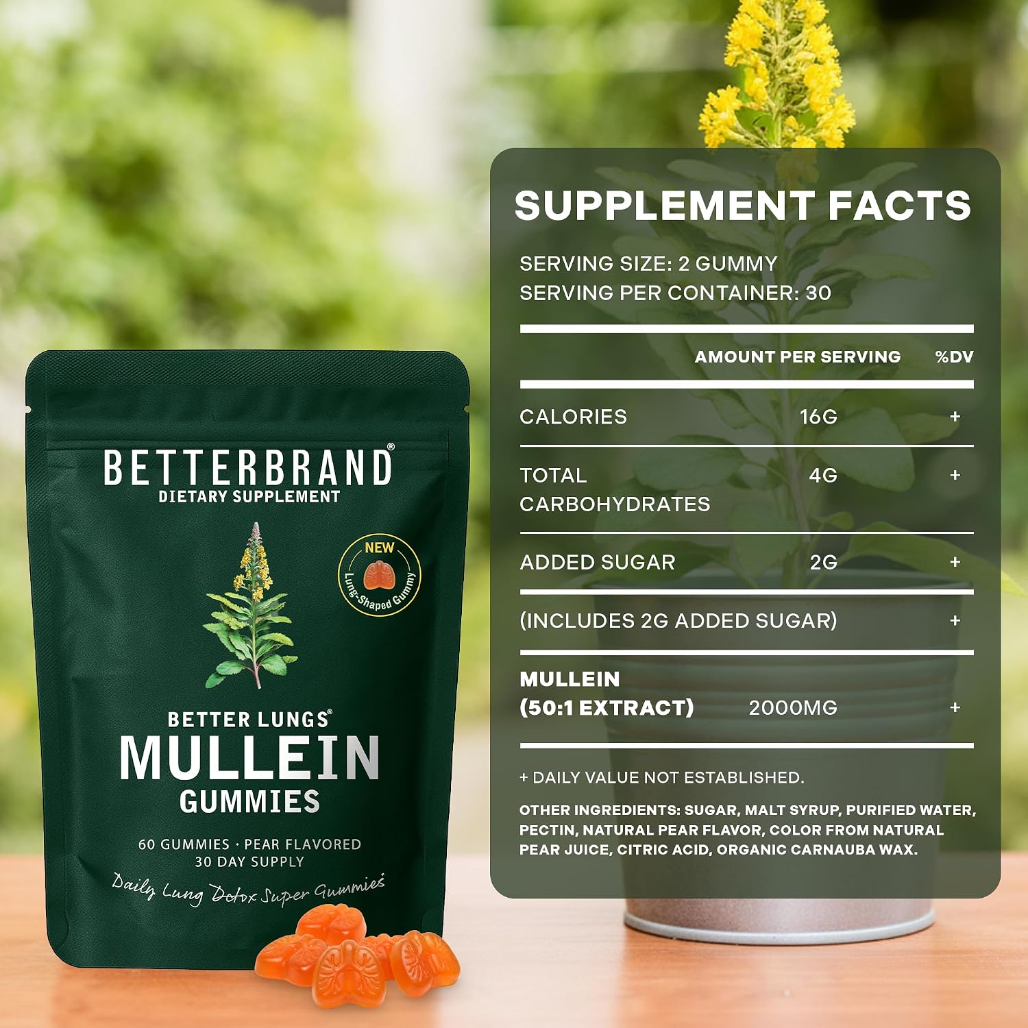 Betterbrand Mullein Respiratory Support Gummies
