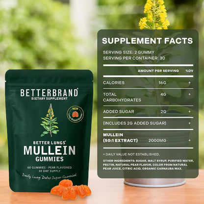 Betterbrand Mullein Respiratory Support Gummies