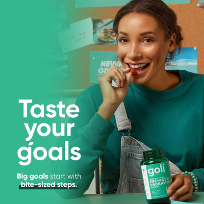 Goli Pre Pro Postbiotic Dietary Supplement Gummies