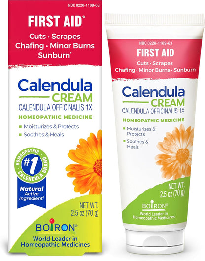Boiron Calendula Cream for Skin Irritation Relief 2.5 oz