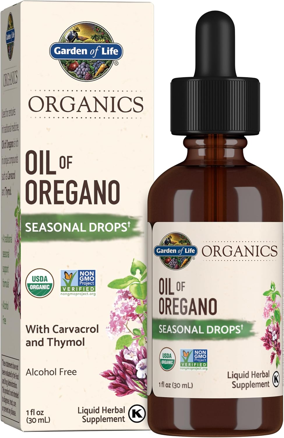 Garden of Life Organics Oil of Oregano Seasonal Immune Support Liquid
