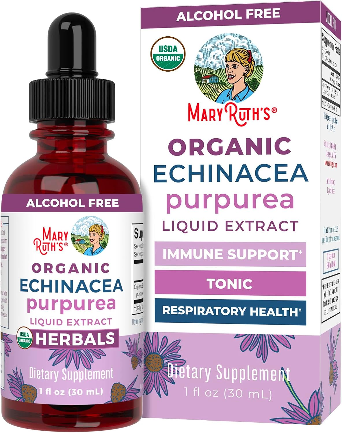 MARYRUTH'S Organic Echinacea Purpurea Immune Support Liquid Drops