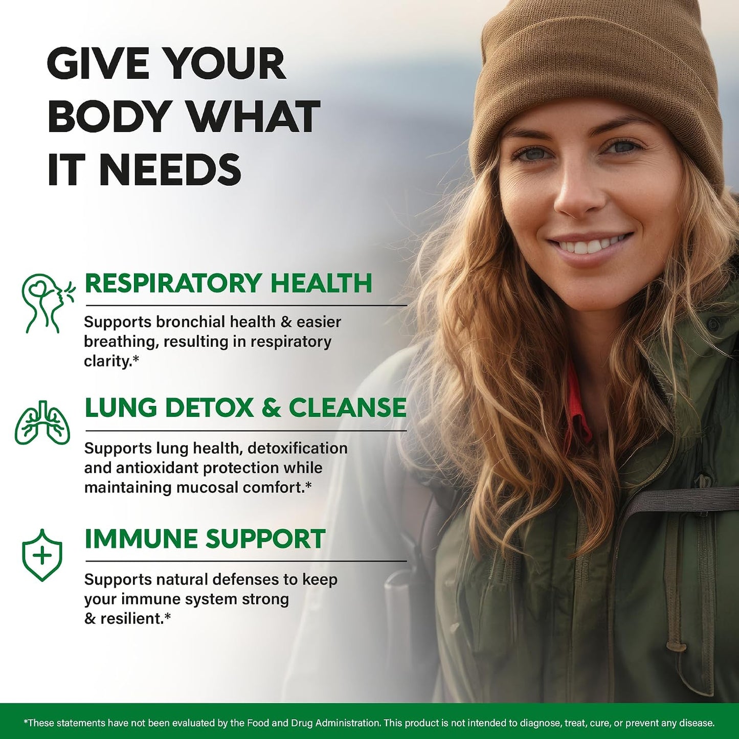 NUTRAHARMONY Mullein Lung Detox Respiratory Support Capsules