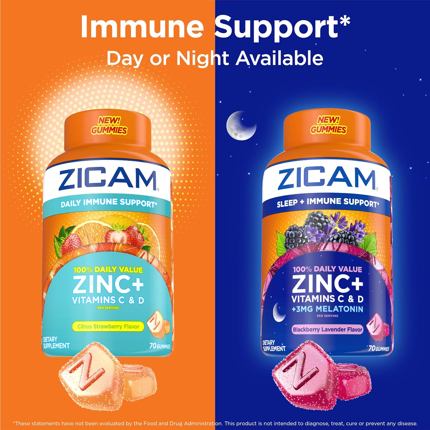 Zicam Daily Immune Support Gummy Supplement