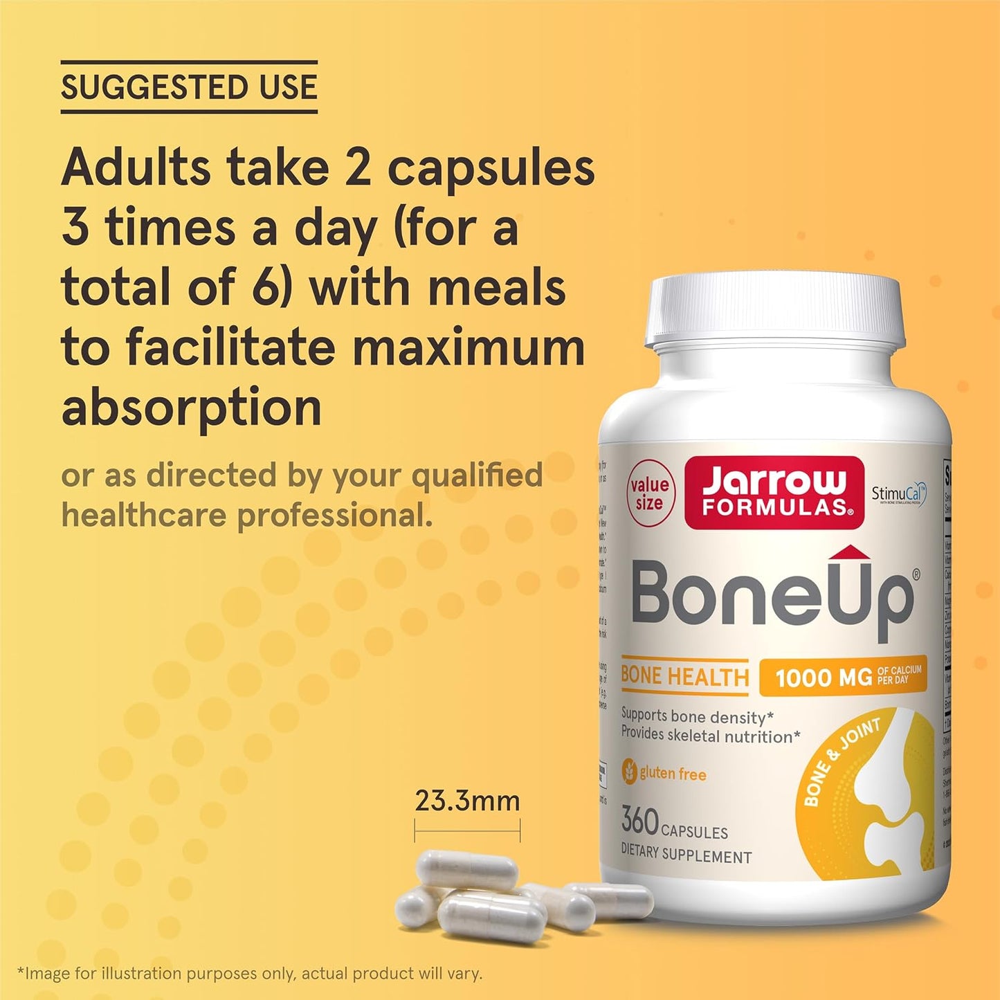 Jarrow Formulas BoneUp Bone Density Dietary Supplement Capsules