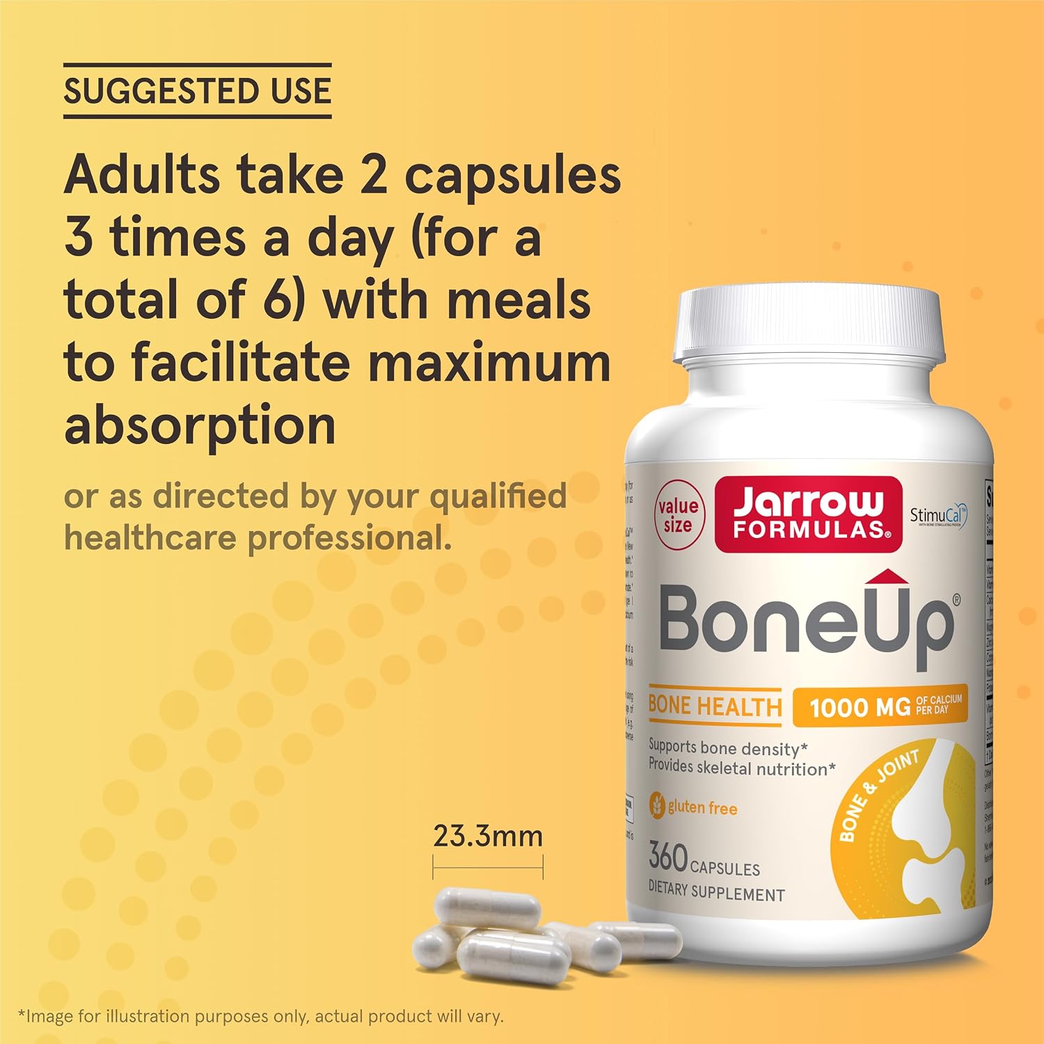Jarrow Formulas BoneUp Bone Density Dietary Supplement Capsules