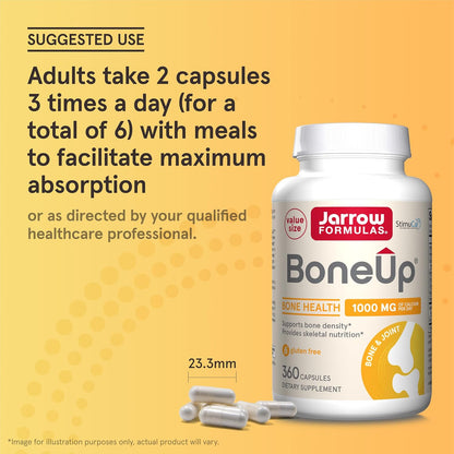 Jarrow Formulas BoneUp Bone Density Dietary Supplement Capsules