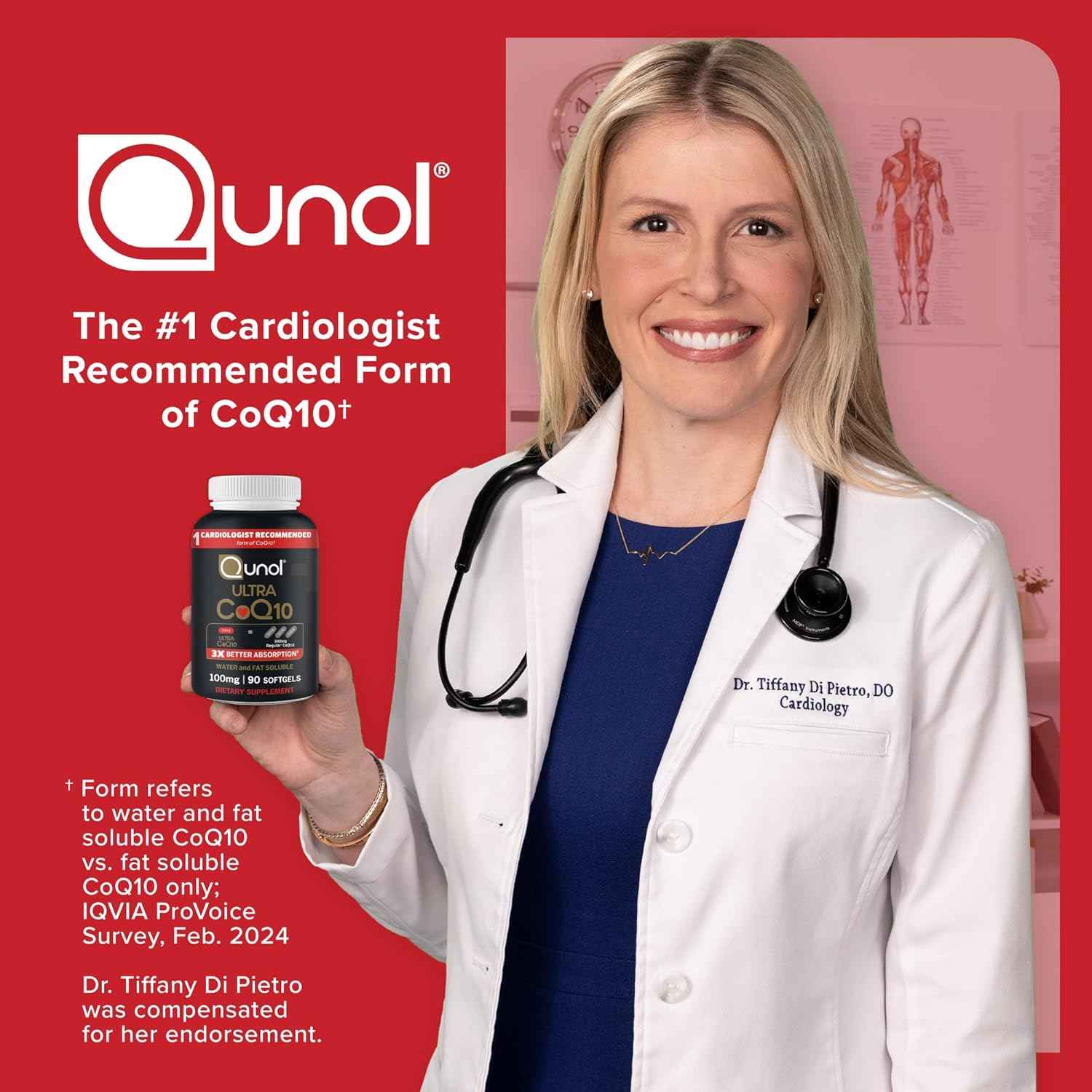 Qunol Ultra CoQ10 100mg Softgels Antioxidant Supplement
