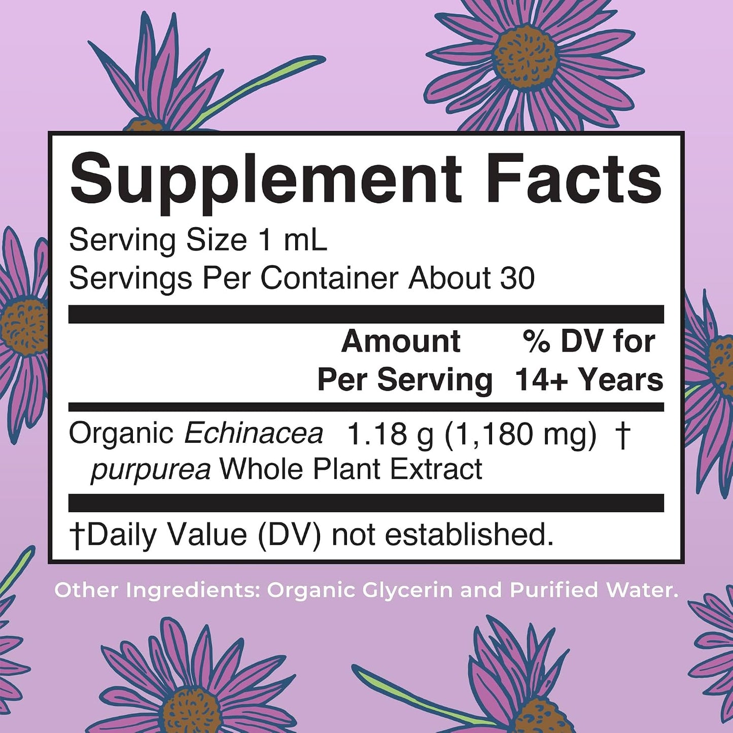 MARYRUTH'S Organic Echinacea Purpurea Immune Support Liquid Drops