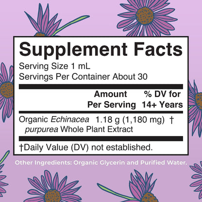 MARYRUTH'S Organic Echinacea Purpurea Immune Support Liquid Drops