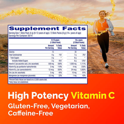 Emergen-C Vitamin C 500 mg Immune Support Crystals Packets