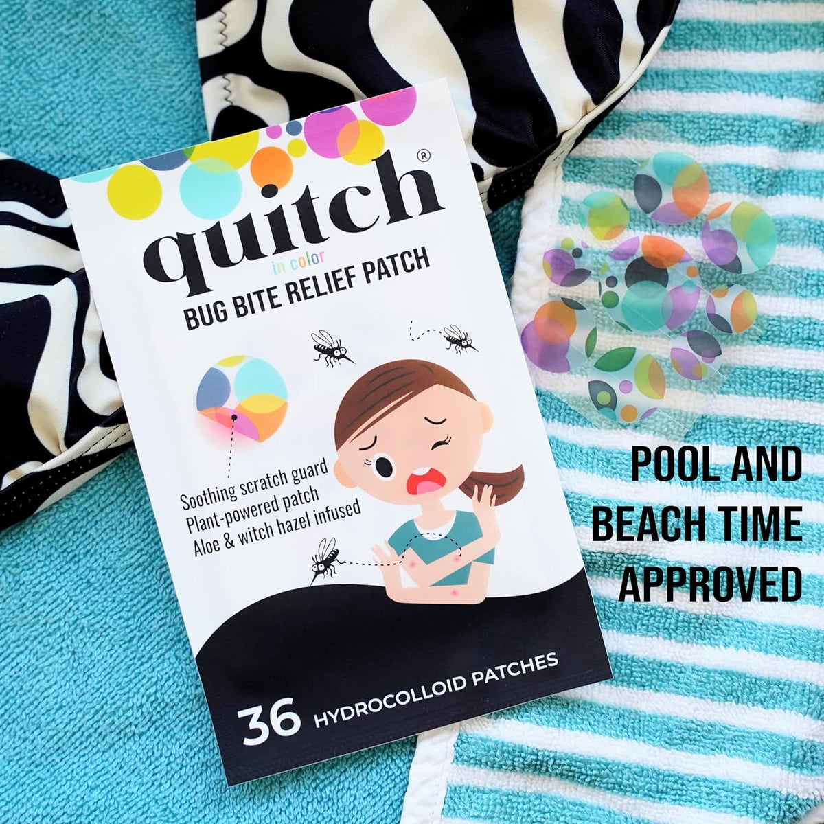 Quitch Mosquito Bite Itch Relief Bug Bite Patches