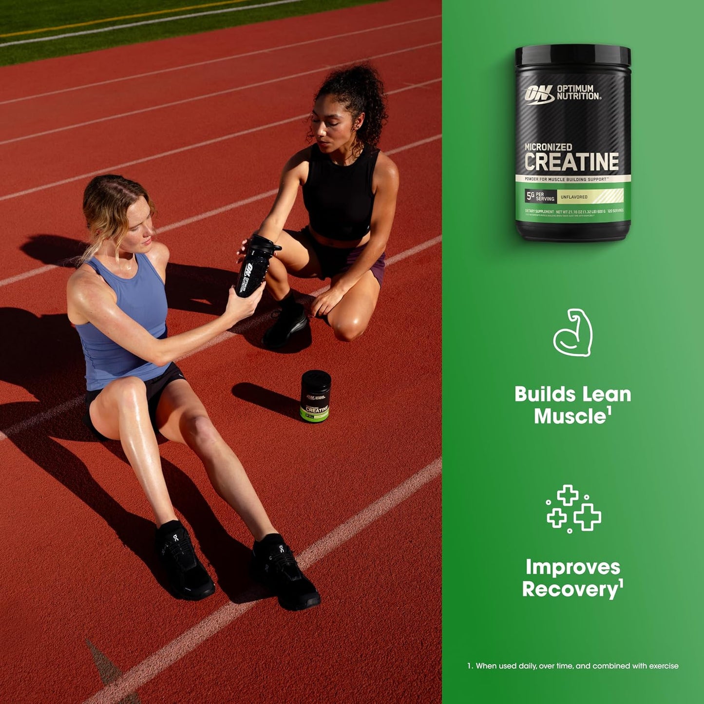 Optimum Nutrition Micronized Creatine Monohydrate Powder 5g Per Serving 120 Servings