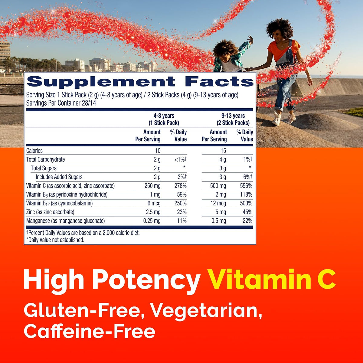 Emergen-C Kidz 250 mg Immune Support Dietary Supplement Crystals