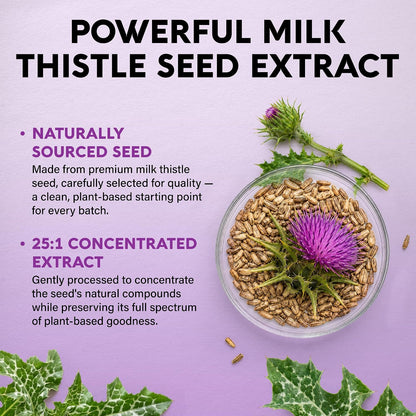 NUTRAHARMONY Milk Thistle TUDCA Liver Cleanse Detox Support Capsules