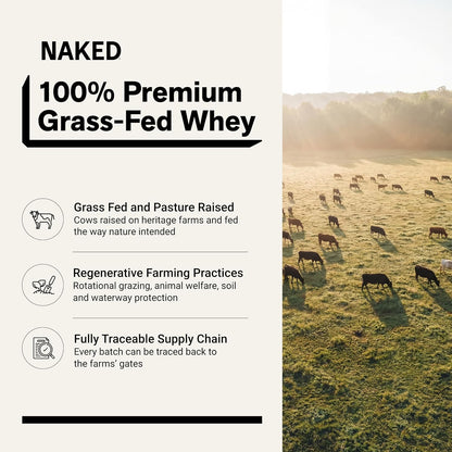 NAKED Nutrition Grass Fed Whey Protein Powder 2 lb