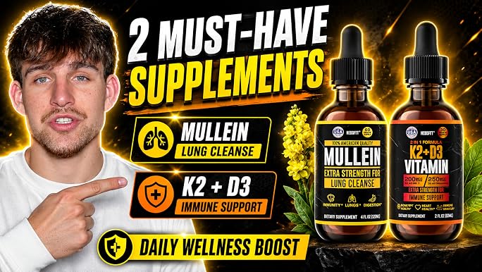 HERBIFY Mullein Leaf Extract Respiratory Support Liquid Drops