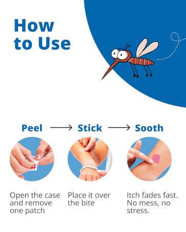 Moskinto Bug Bite Itch Relief Hydrocolloid Patches 48 Count