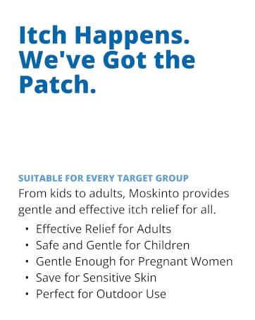 Moskinto Bug Bite Itch Relief Hydrocolloid Patches 48 Count