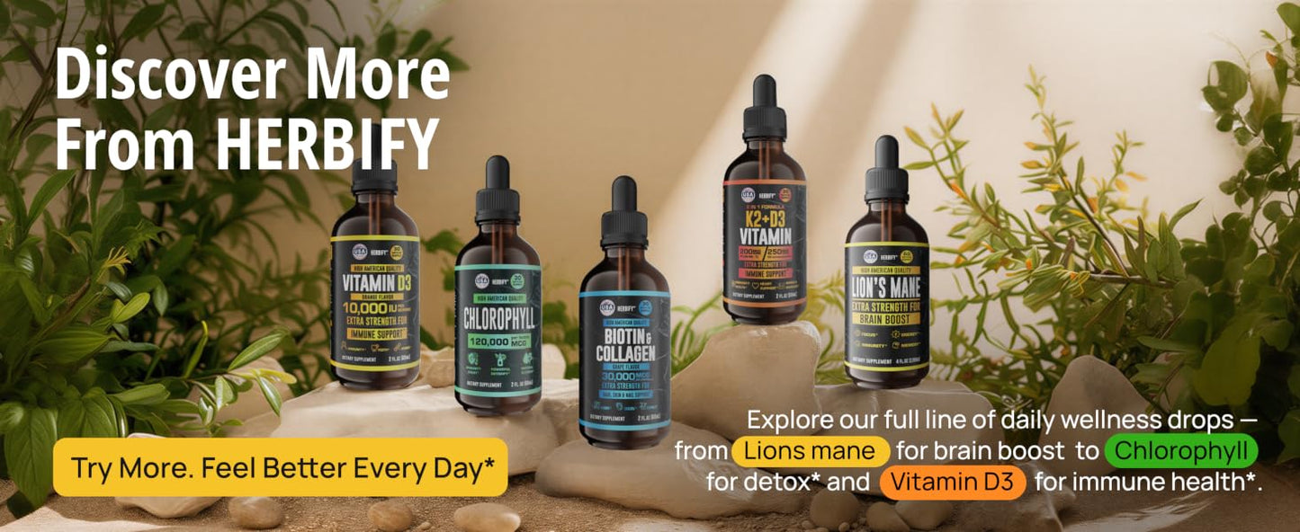 HERBIFY Mullein Leaf Extract Respiratory Support Liquid Drops