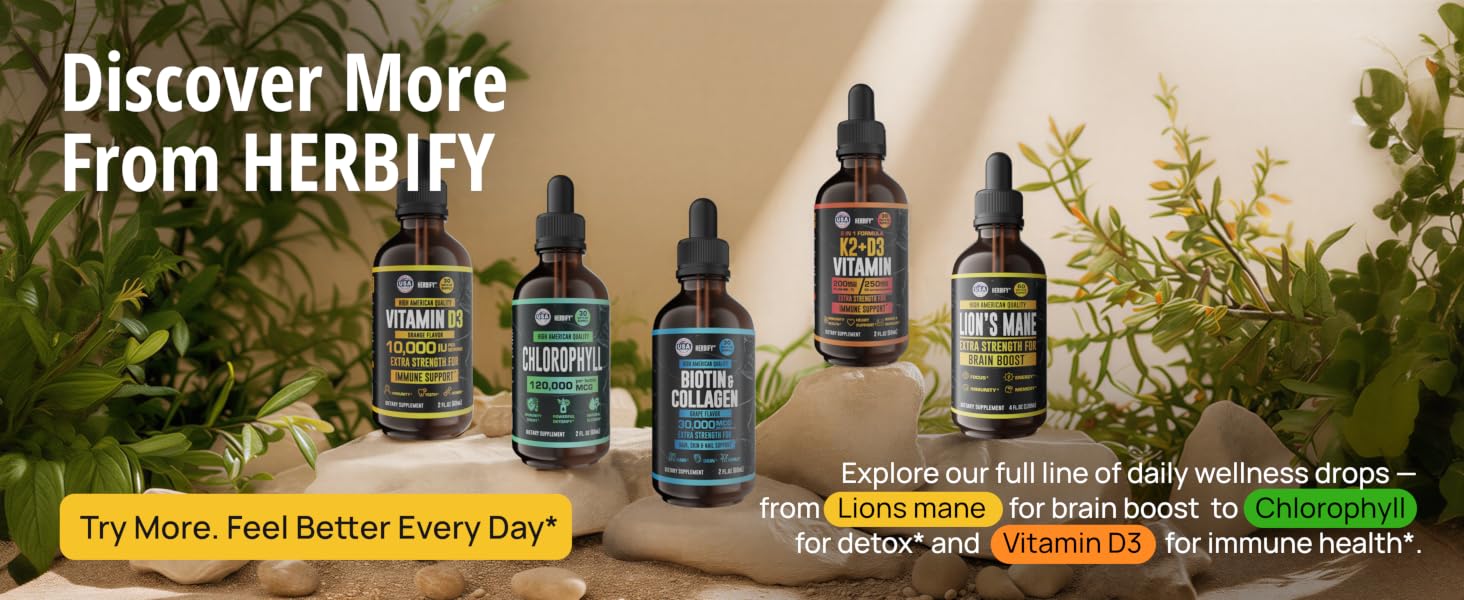 HERBIFY Mullein Leaf Extract Respiratory Support Liquid Drops